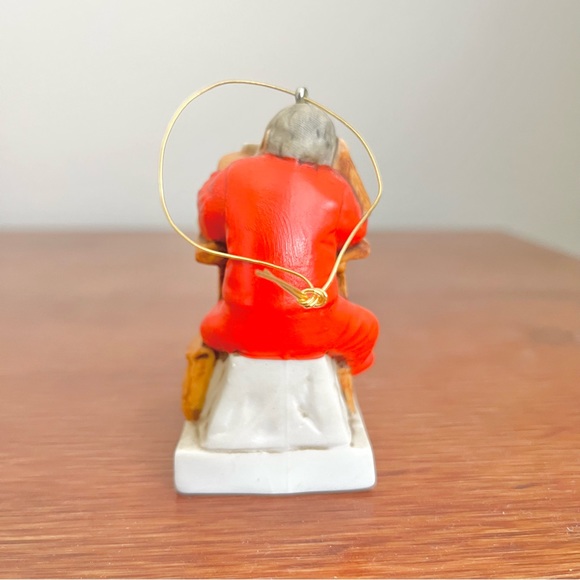 Vintage Norman Rockwell Collectible Santa Ornament w Christmas List 1981 - Picture 3 of 5